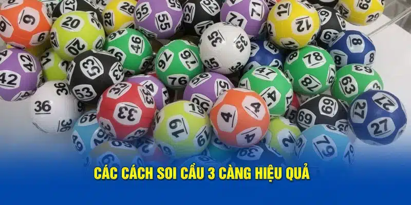 Các công thức soi cầu 3 càng hiệu quả